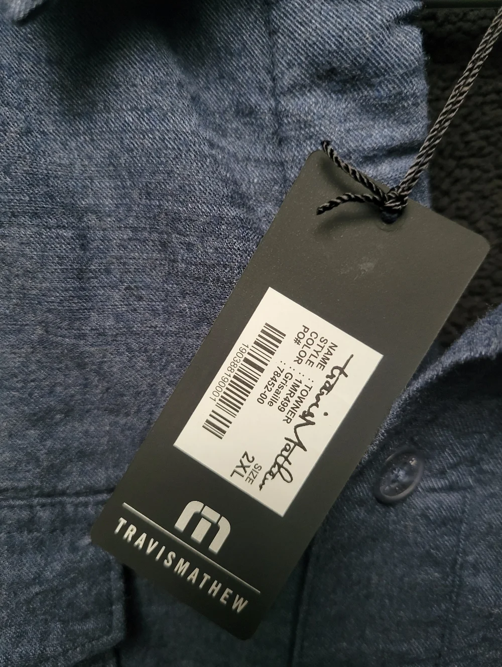 Travis Mathews Towner Regular Fit Cotton Blend Shirt Jacket Shacket Sz 2XL